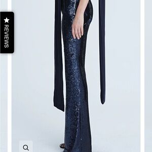 HALSTON Veronica Sequin Pants